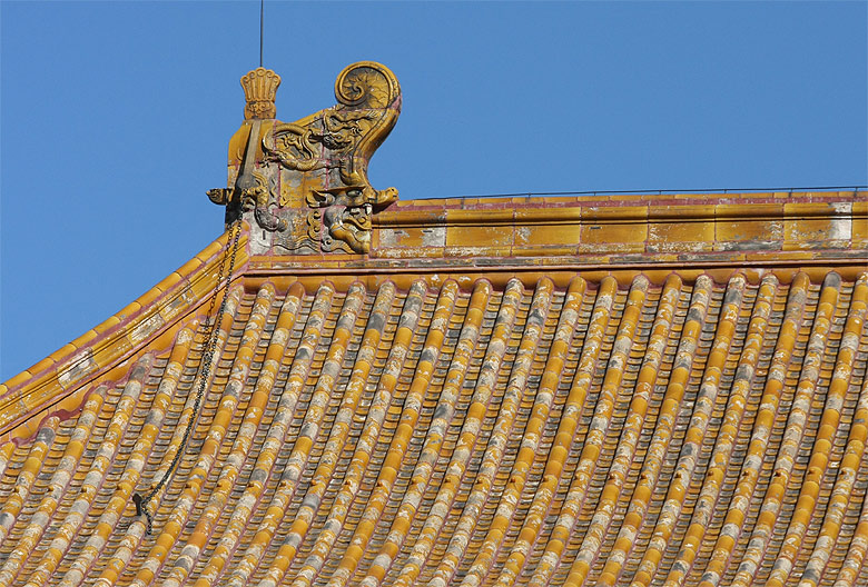 Пекин, Экскурсия по Запретному Городу, Крыши дворцов (Beijing, Forbidden City, Roofs of the palace)