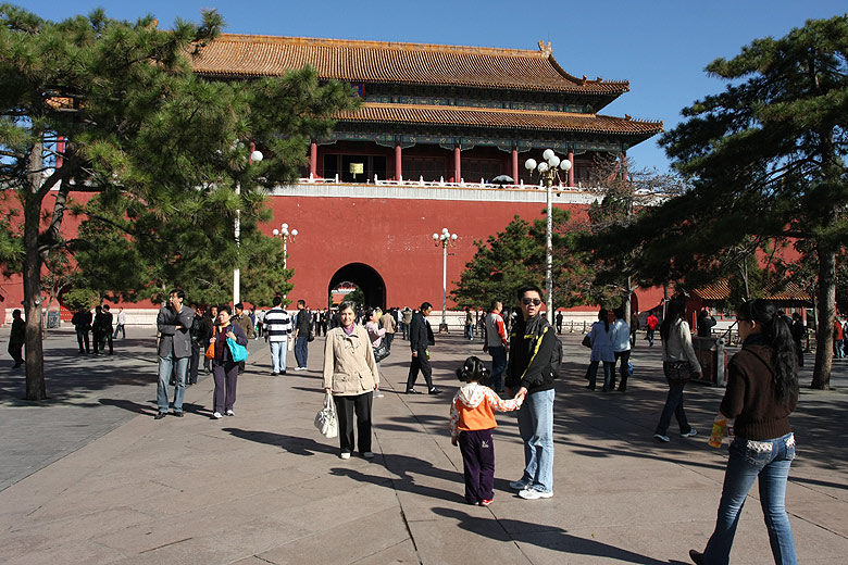 Пекин, Экскурсия по Запретному Городу, Почетные Ворота (Beijing, Forbidden City, Upright Gate)
