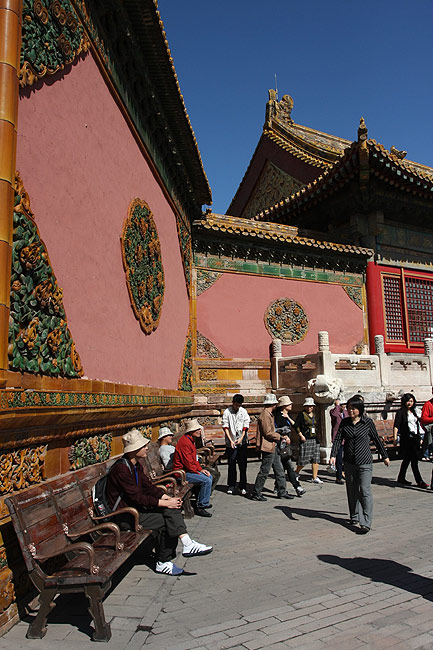 Пекин, Экскурсия по Запретному Городу, Стена Ворот Небесной Чистоты (Beijing, Forbidden City, Wall of the Gate of Celestial Purity)