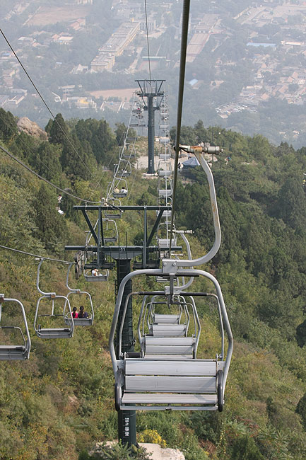 Пекин, Парк Ароматных Холмов, Канатная Дорога (Beijing, Fragrant Hills Park, Ropeway)