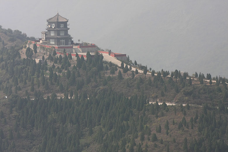 Пекин, Парк Ароматных Холмов, Вид с вершины Ароматных Холмов (Beijing, Fragrant Hills Park, A view from the top of the Fragrant Hills)