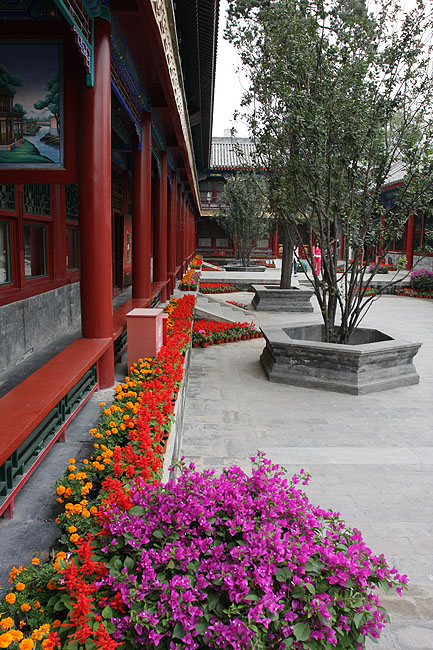 Пекин, Особняк Принца Гуна, Во дворе Зала Дороги Счастья (Beijing, Prince Gong's Mansion, Happy Way Hall)
