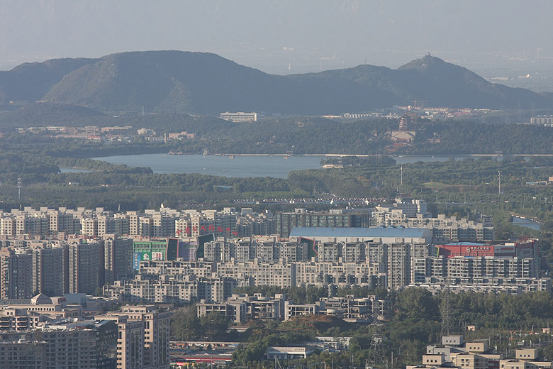 Пекин, Пекинская телебашня, Вид на Летний Императорский Дворец (Beijing, China Central Television Tower, A view of the Summer Palace)